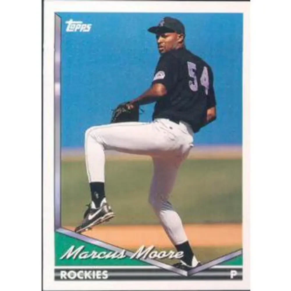 1994 Topps Marcus Moore RC # 186 Colorado Rockies